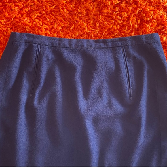 Gorgeous Vintage Mod wool 60s skirt wrap around fully lined sz med button front - Picture 9 of 10